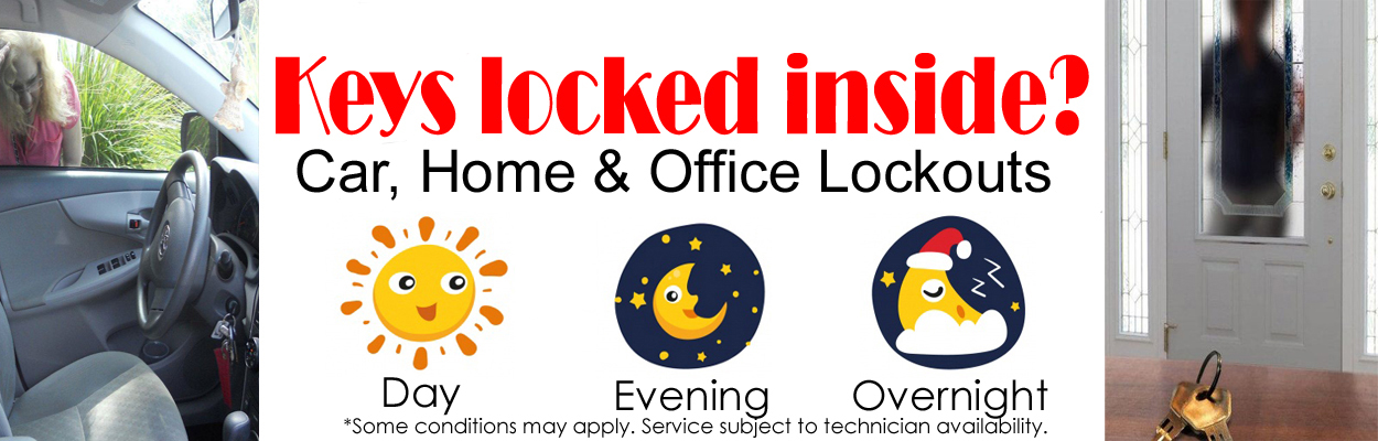 Locked keys in car? Locked keys in house? A-Affordable Locksmith Winnipeg offers 24 Hour Lockout Service 